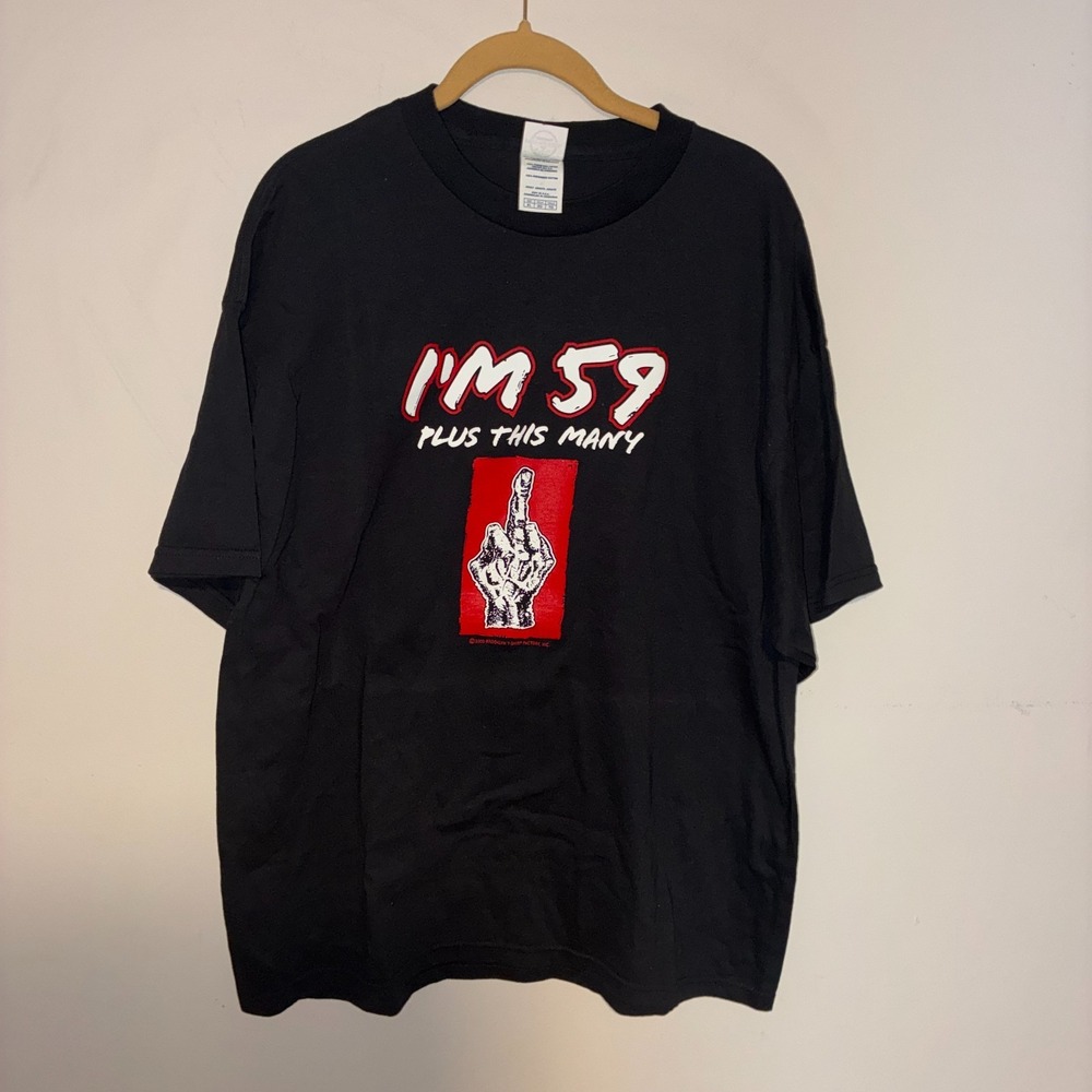 Funny 60th Birthday Shirt I'm 59 Plus This Many Vintage 2000 XL